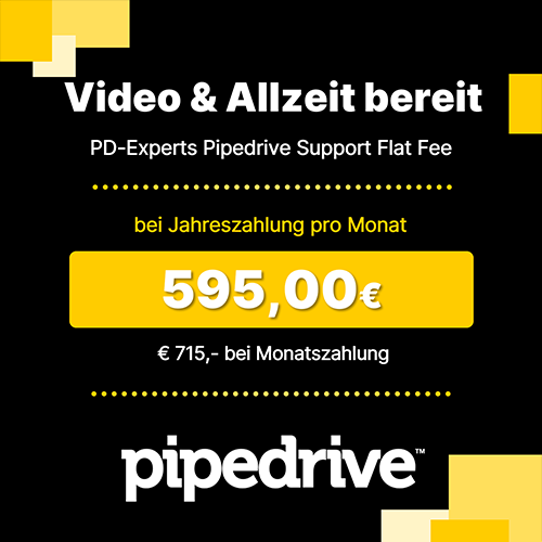 Pipedrive PDX Support Flat_Video & Allzeit bereit